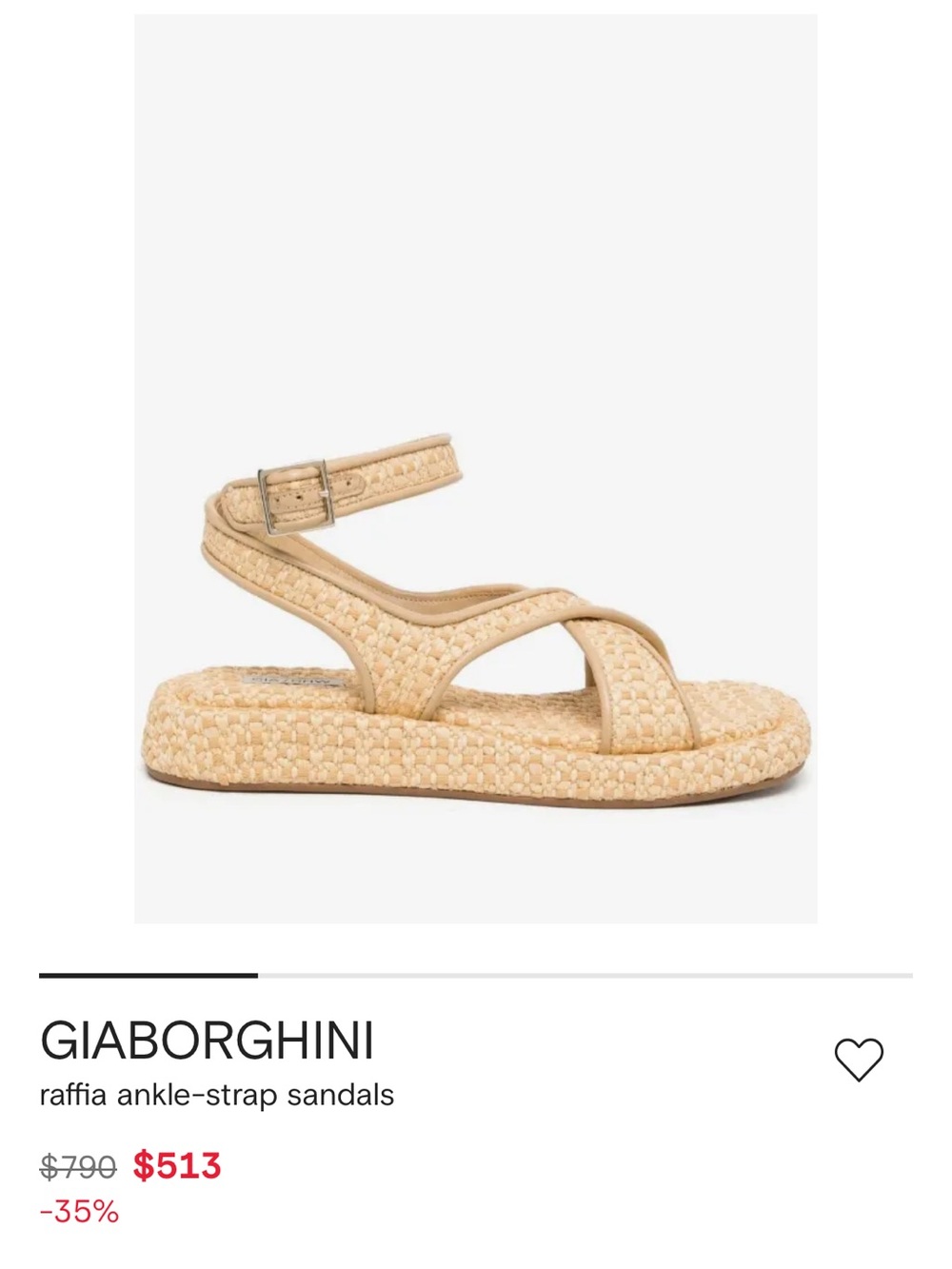 Gia/ RHW Beige Woven Ankle-Strap Sandals - Picture 3 of 3